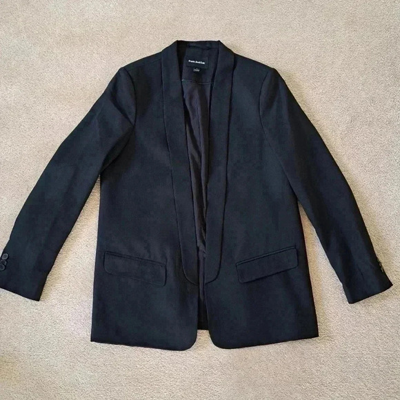 Frank & Oak Women's Black Open Front  Blazer - Size Medium EUC - Picture 9 of 15